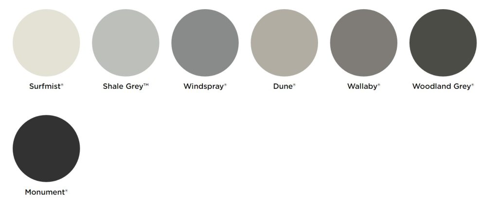 Colorbond Roofing Colour Chart | One Stop Roofing Shop